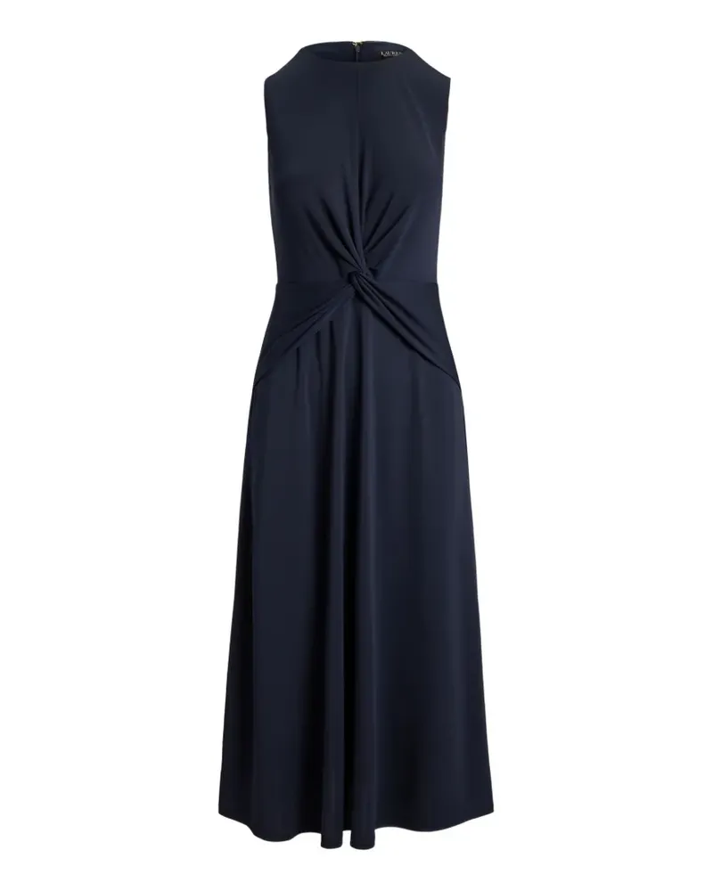 Ralph Lauren Midikleid mit Knotendetail - Blau Blau