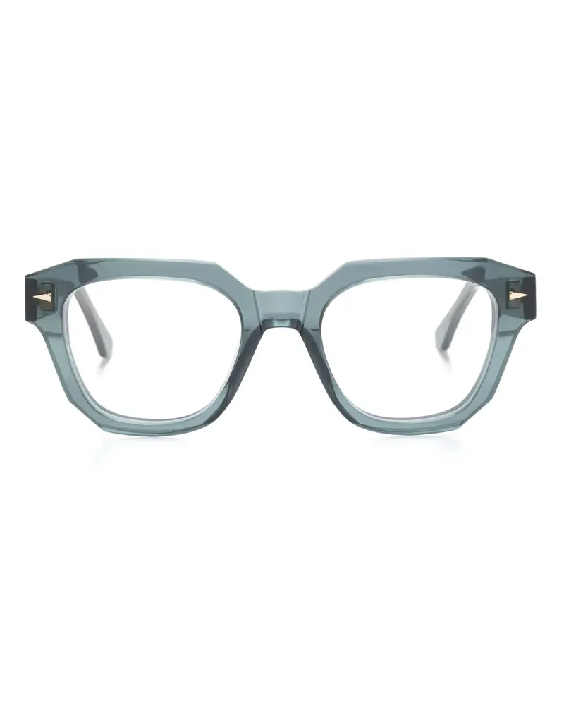 AHLEM Pont Mirabeau Brille mit geometrischem Gestell - Blau Blau