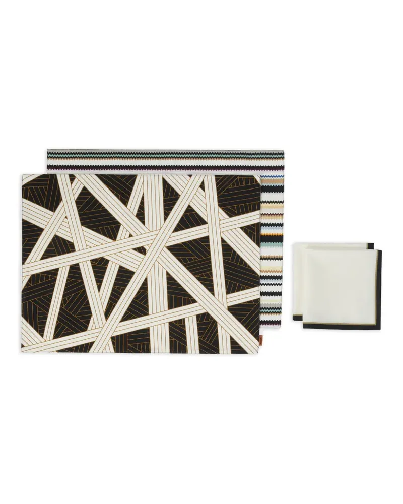 Missoni Home Tischsets mit geometrischem Muster (4er-Set) - Nude Nude