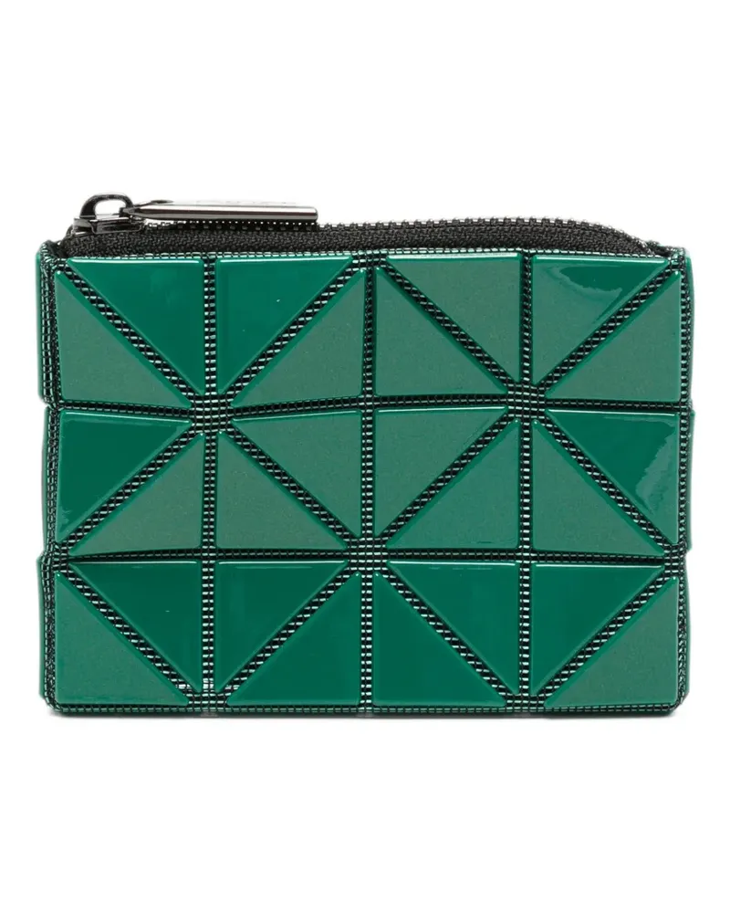 Issey Miyake geometric-panelled passport case - Grün Grün