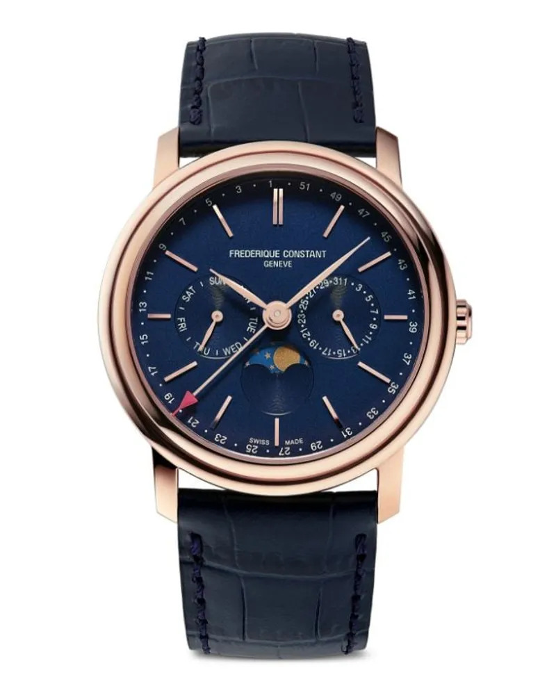 Frédérique Constant Classics Index Business Timer 40mm Blau