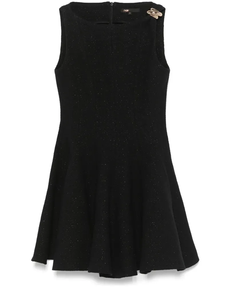 Maje Ausgestelltes Minikleid - Schwarz Schwarz