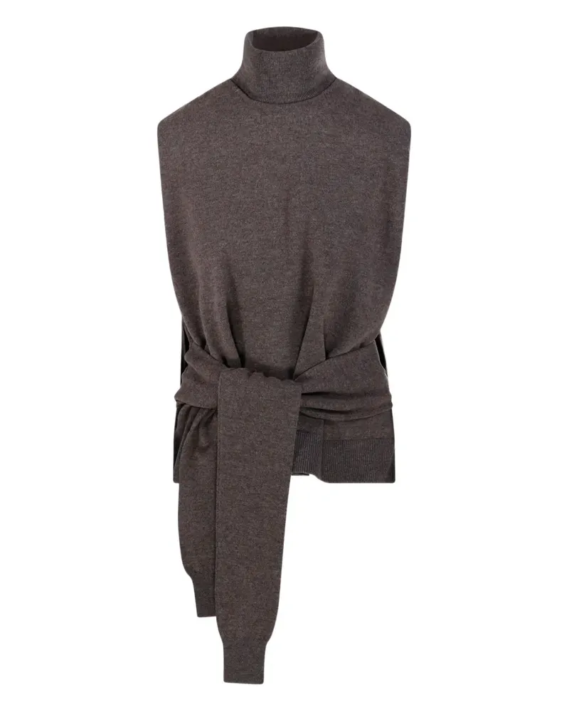 Róhe turtleneck tie-detail knitwear - Grau Grau