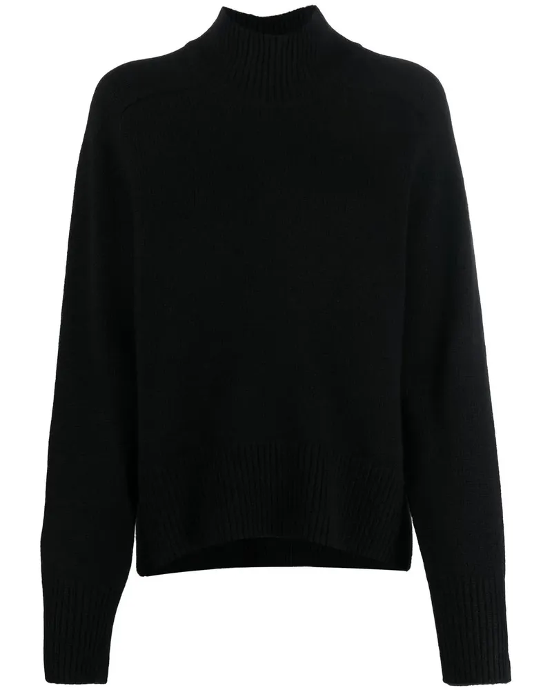 arch4 Klassischer Kaschmirpullover - Schwarz Schwarz
