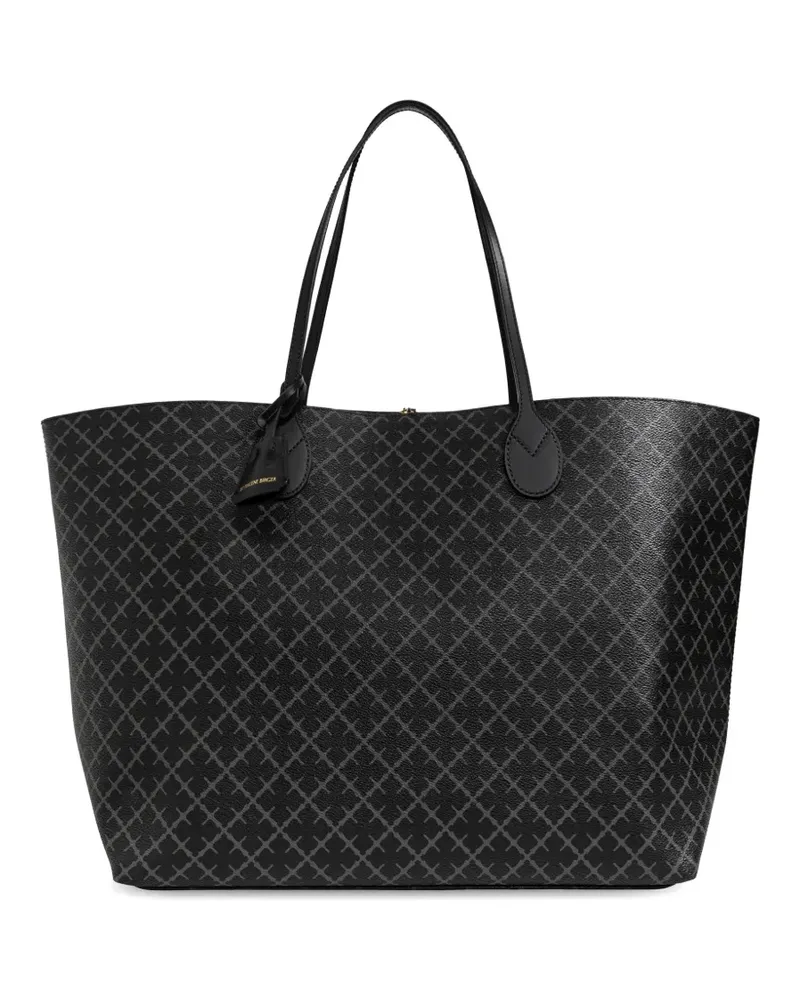 By Malene Birger Abi monogram-pattern tote bag - Schwarz Schwarz