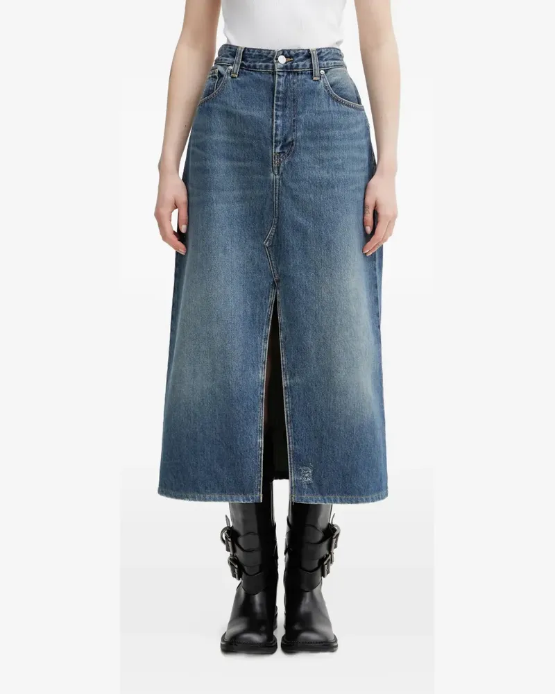 Carhartt WIP Brandon front-split midi skirt - Blau Blau