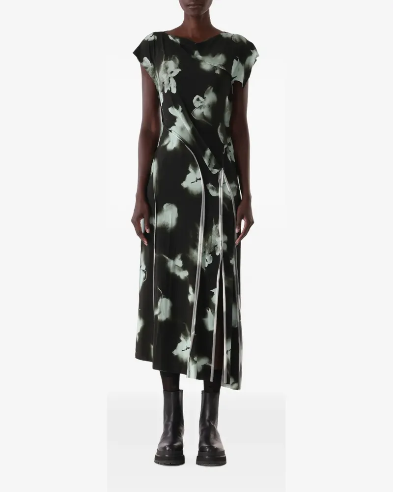 Jason Wu Kleid mit Logo-Print - Grün Grün