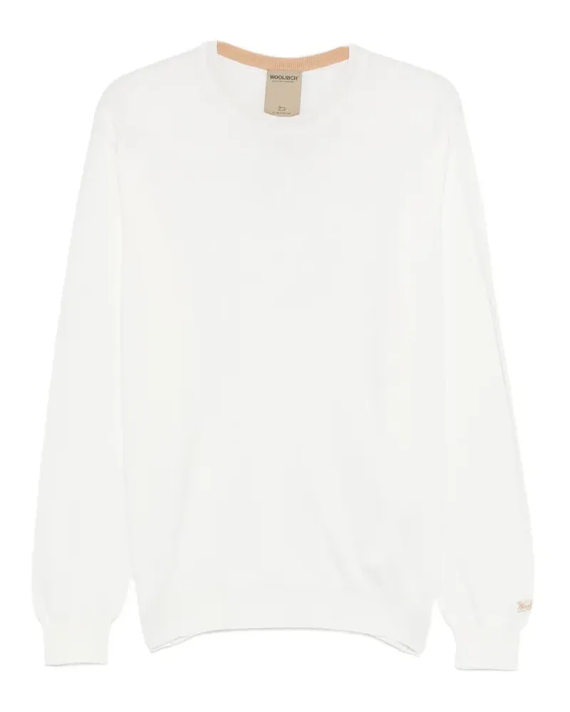Woolrich Pullover mit rundem Ausschnitt - Weiß Weiß