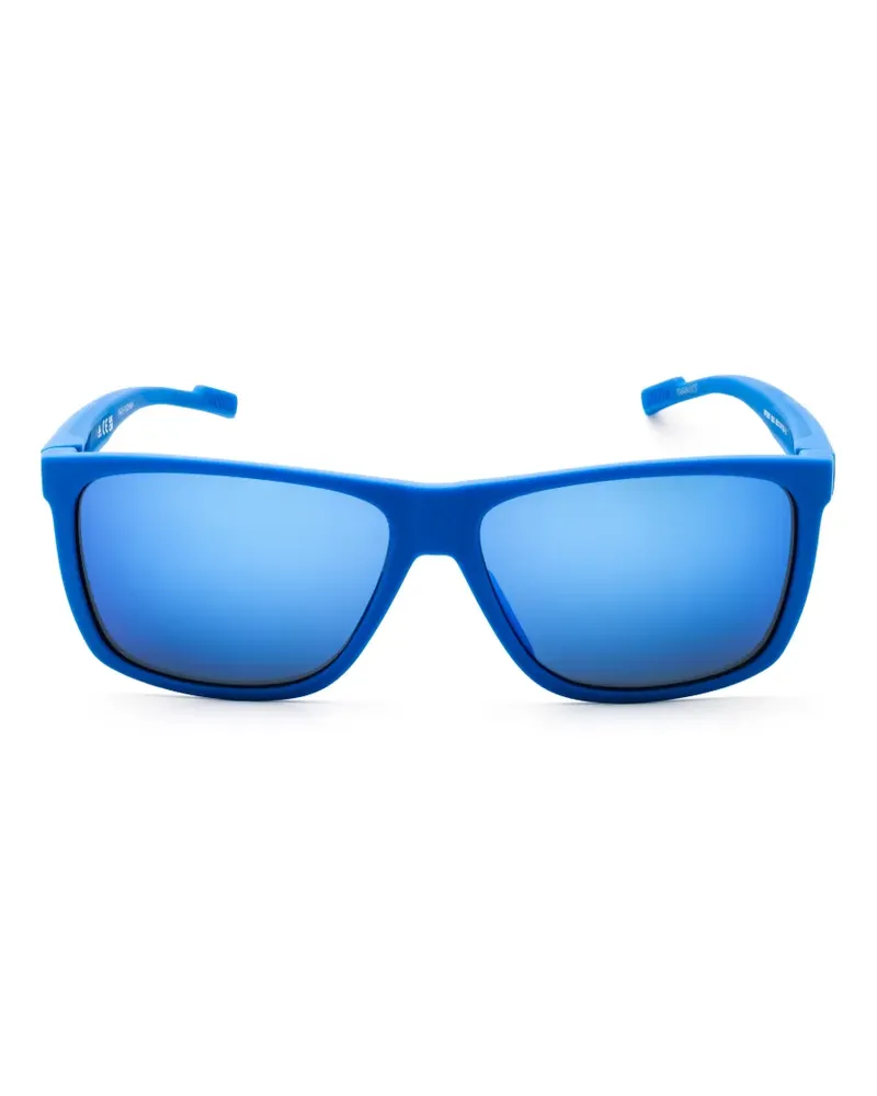 adidas Sonnenbrille mit eckigem Gestell - Blau Blau
