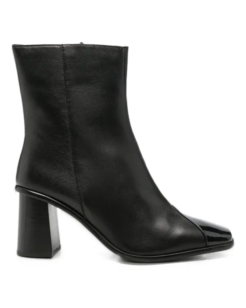Gioseppo patent-toe ankle boots - Schwarz Schwarz