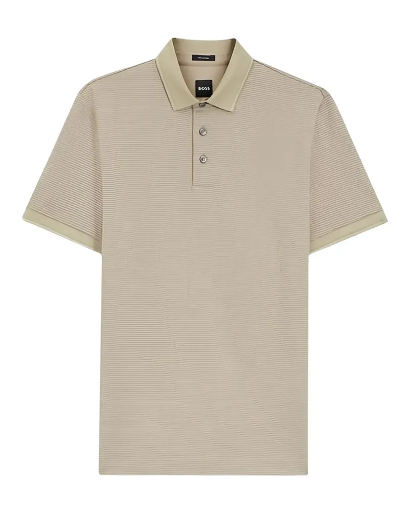 HUGO BOSS Gestreiftes Poloshirt - Nude Nude