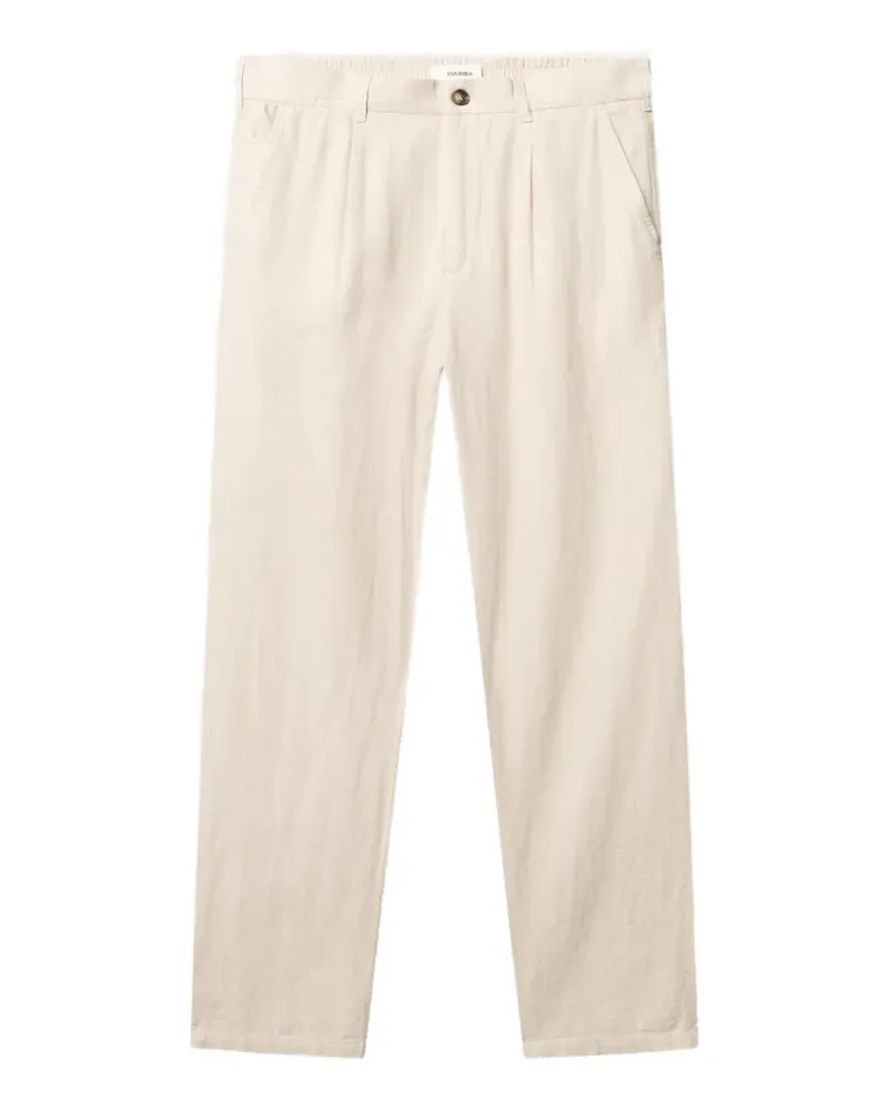 GABBA GABnapoli 19 pleated trousers - Nude Nude
