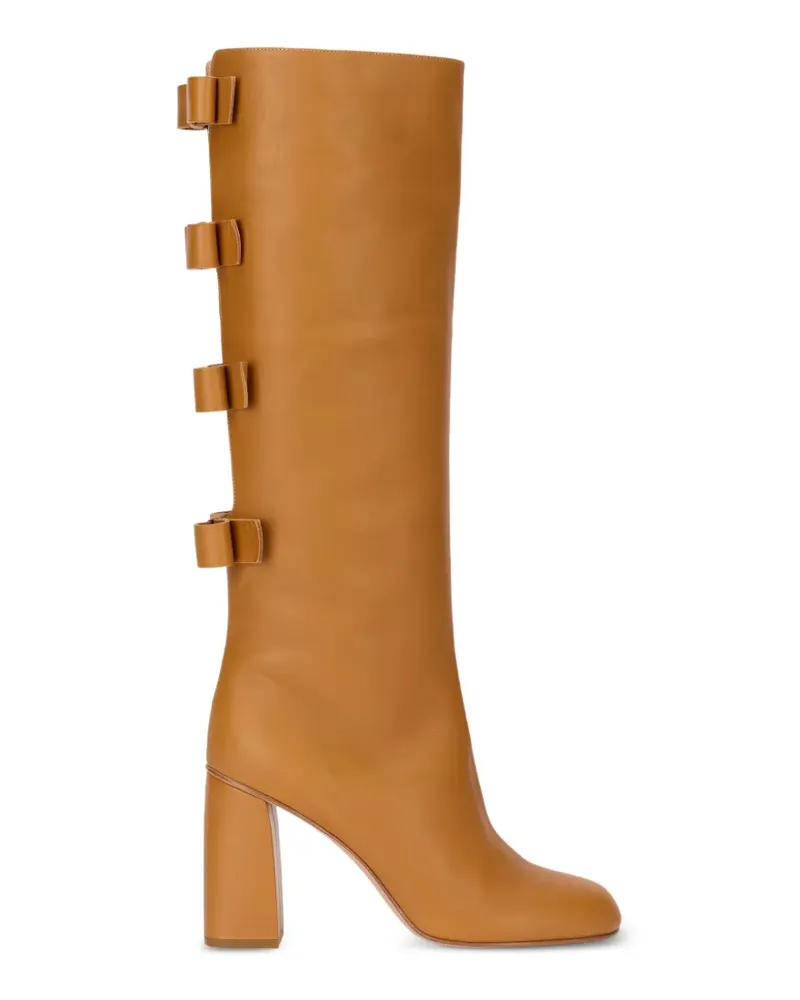 RED Valentino Stiefel mit Schleifendetail - Braun Braun