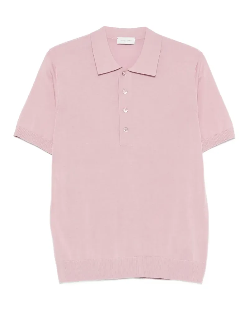 Paolo Pecora Milano straight-hem polo shirt - Rosa Rosa