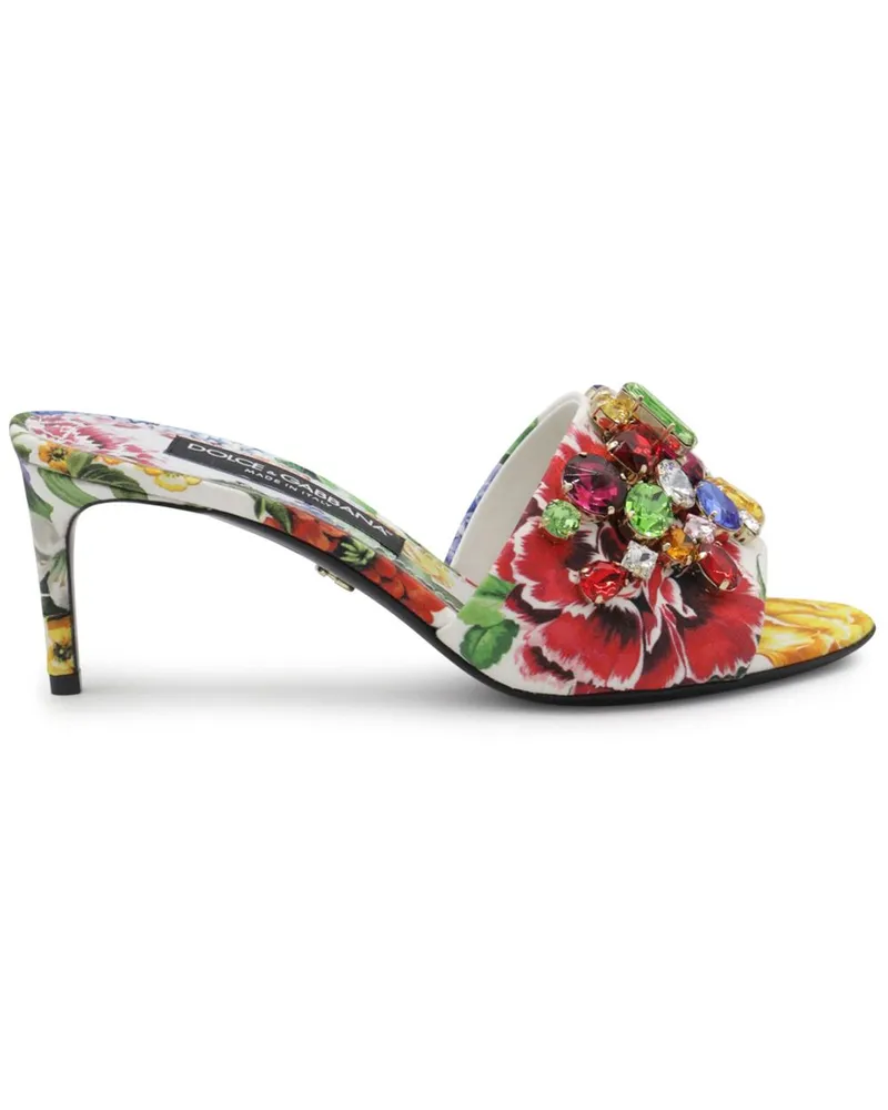 Dolce & Gabbana Sandalen mit Blumenapplikation - Rot Rot