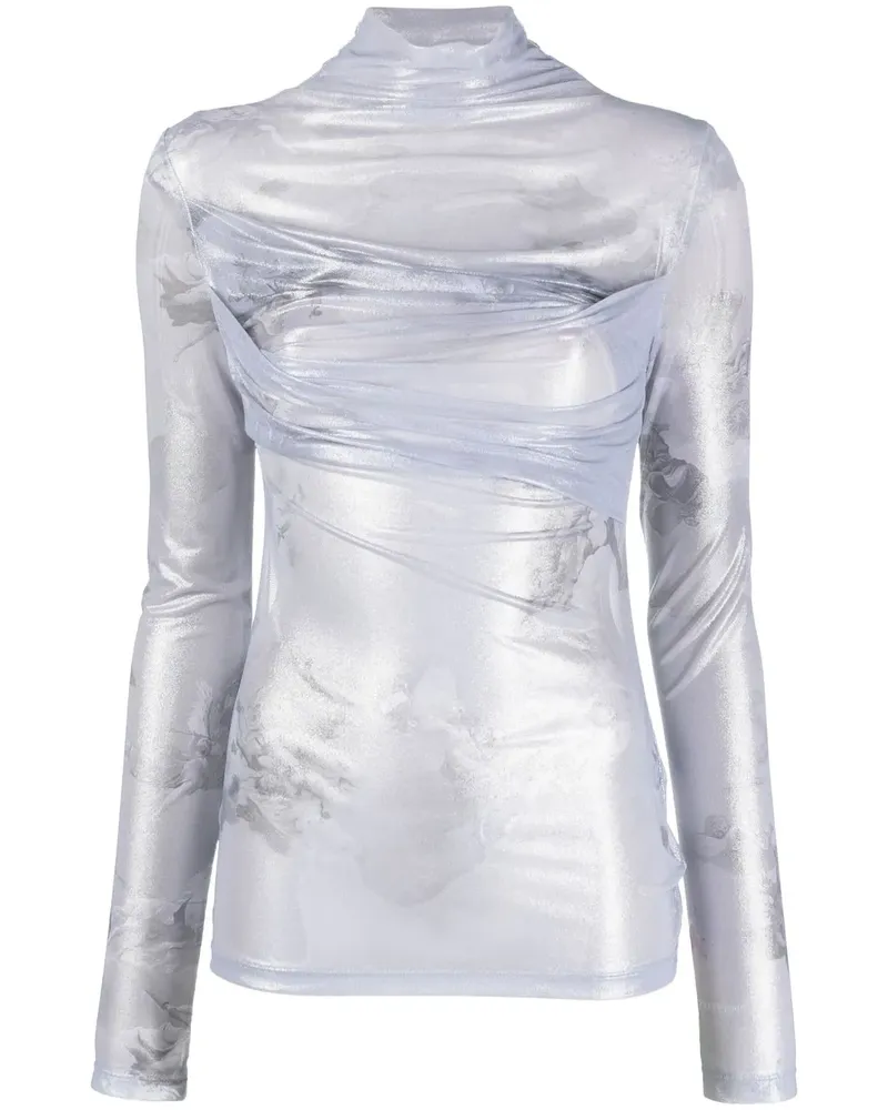 OFF-WHITE Drapiertes Top - Grau Grau