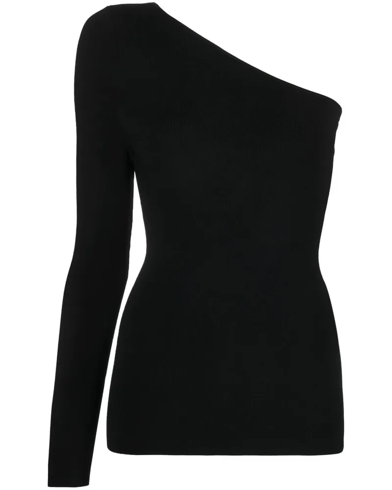 Victoria Beckham Geripptes Top - Schwarz Schwarz