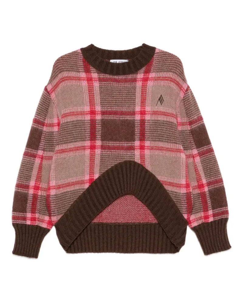 ATTICO Pullover mit Karomuster - Braun Braun