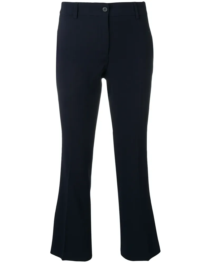 Alberto Biani Klassische Cropped-Hose - Blau Blau