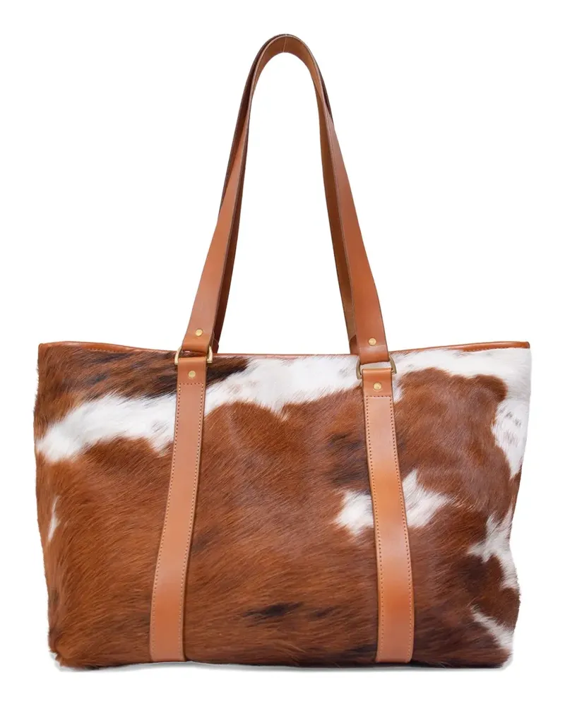 Nick Fouquet Selvagio Tote Bag aus Kuhfell - Braun Braun