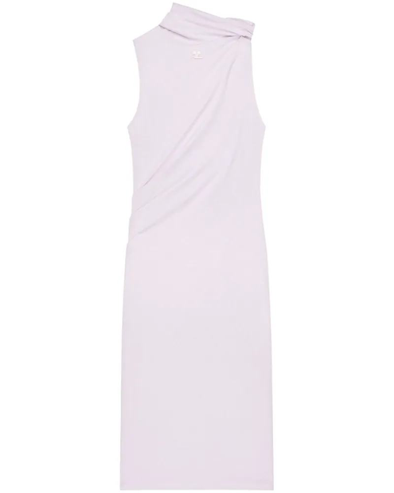 Courrèges Drapiertes Minikleid - Rosa Rosa