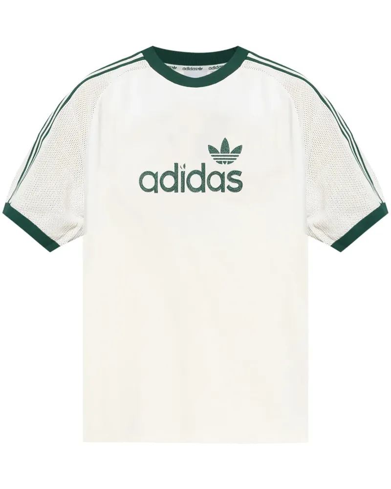 adidas T-Shirt mit Mesh - Weiß Weiß