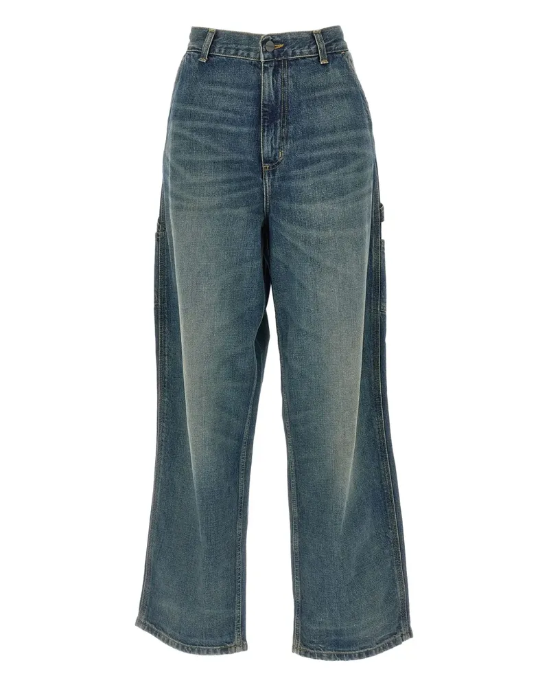 Carhartt WIP Weite High-Waist-Jeans - Blau Blau