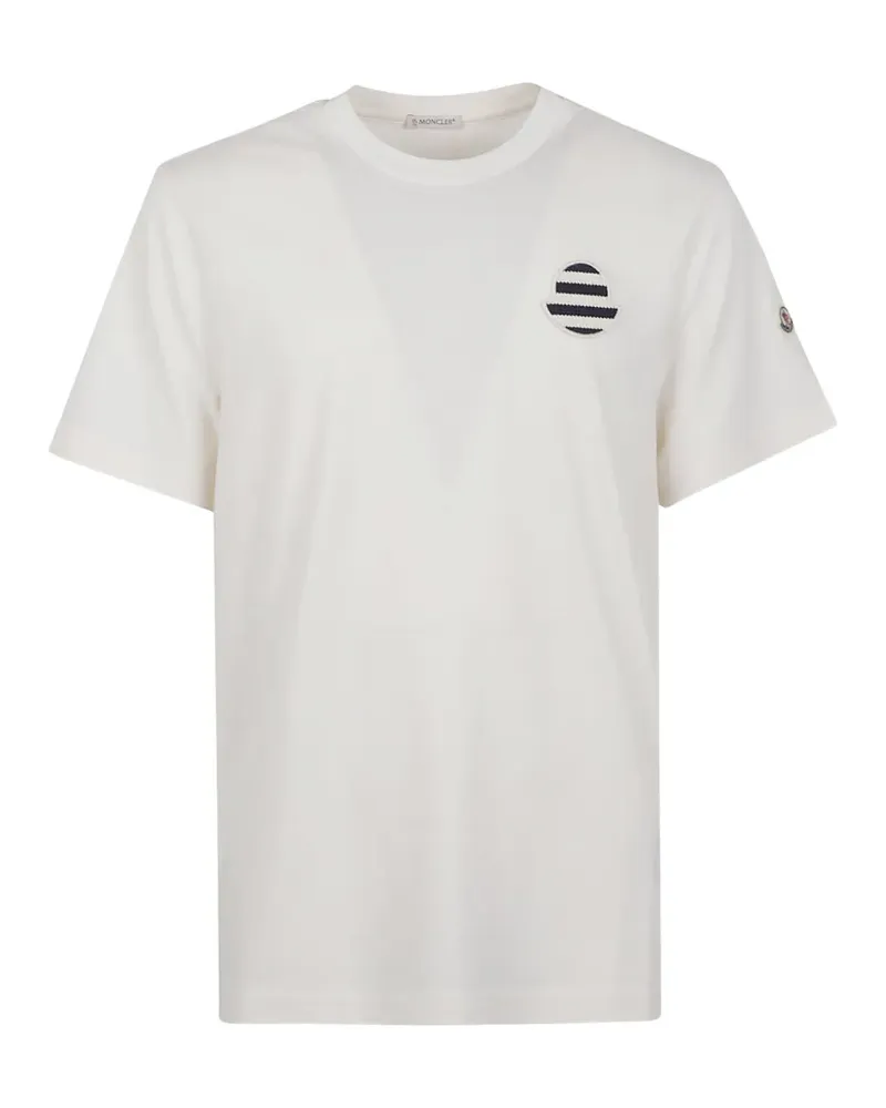 Moncler logo-patch T-shirt - Weiß Weiß