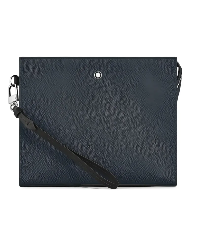 Montblanc Eckige Sartorial Clutch - Blau Blau