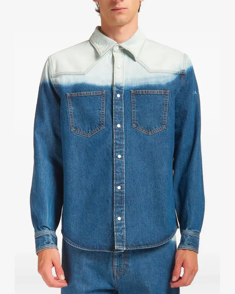 Marni Jeanshemd mit Print - Blau Blau