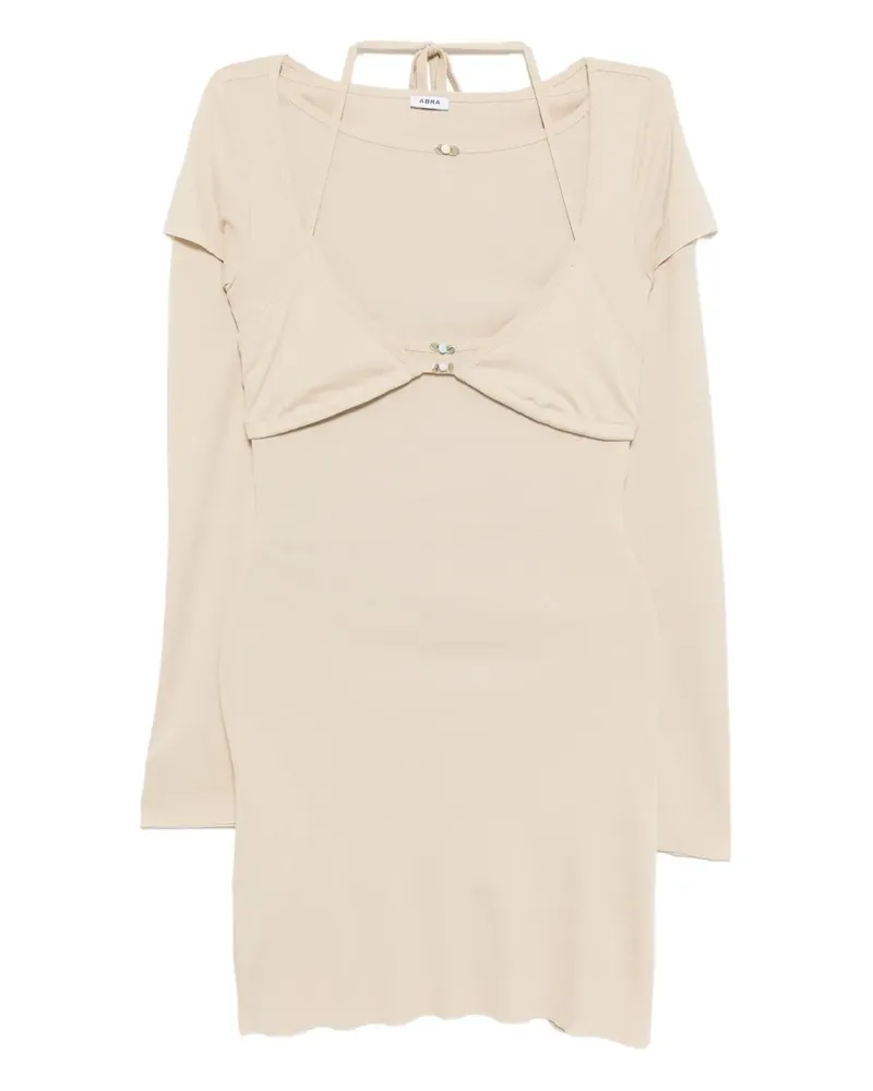 ABRA Kleid im Layering-Look - Nude Nude
