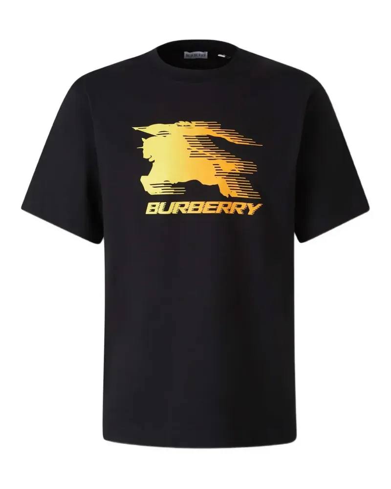 Burberry T-Shirt mit Logo-Print - Schwarz Schwarz