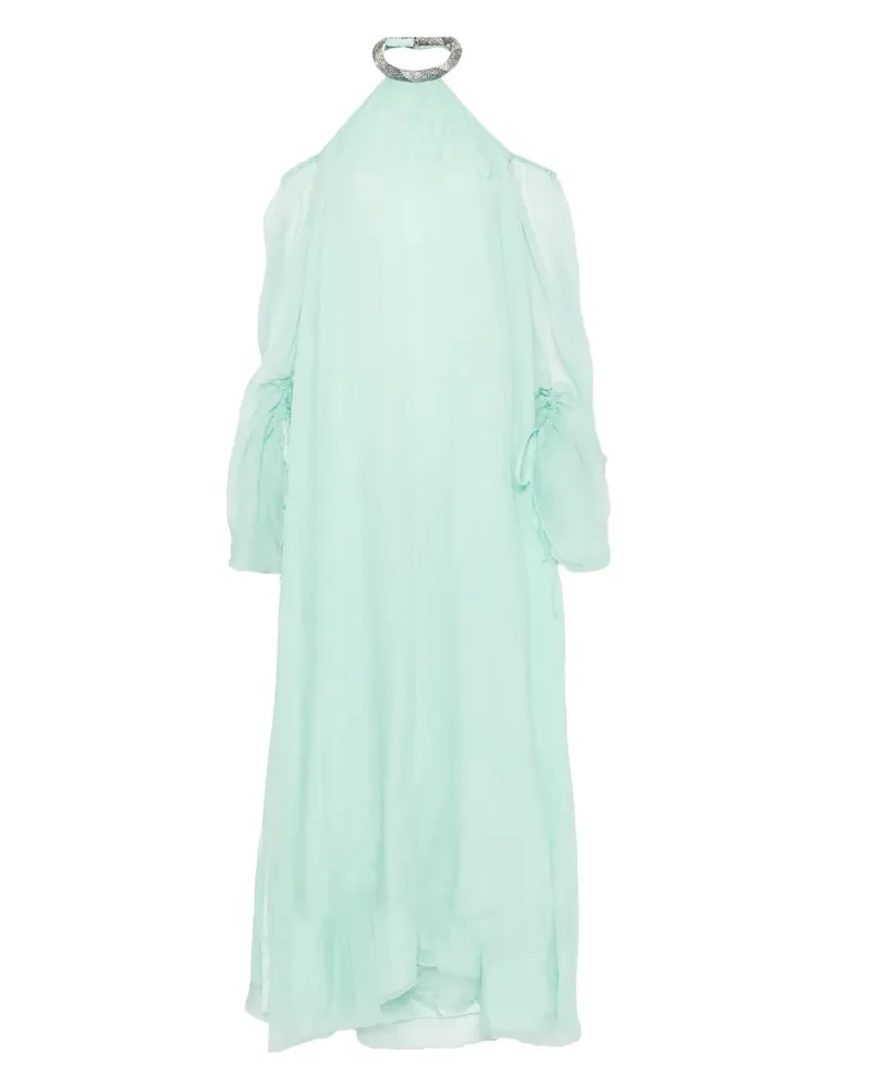 Amen Maxikleid aus Seide - Grün Grün
