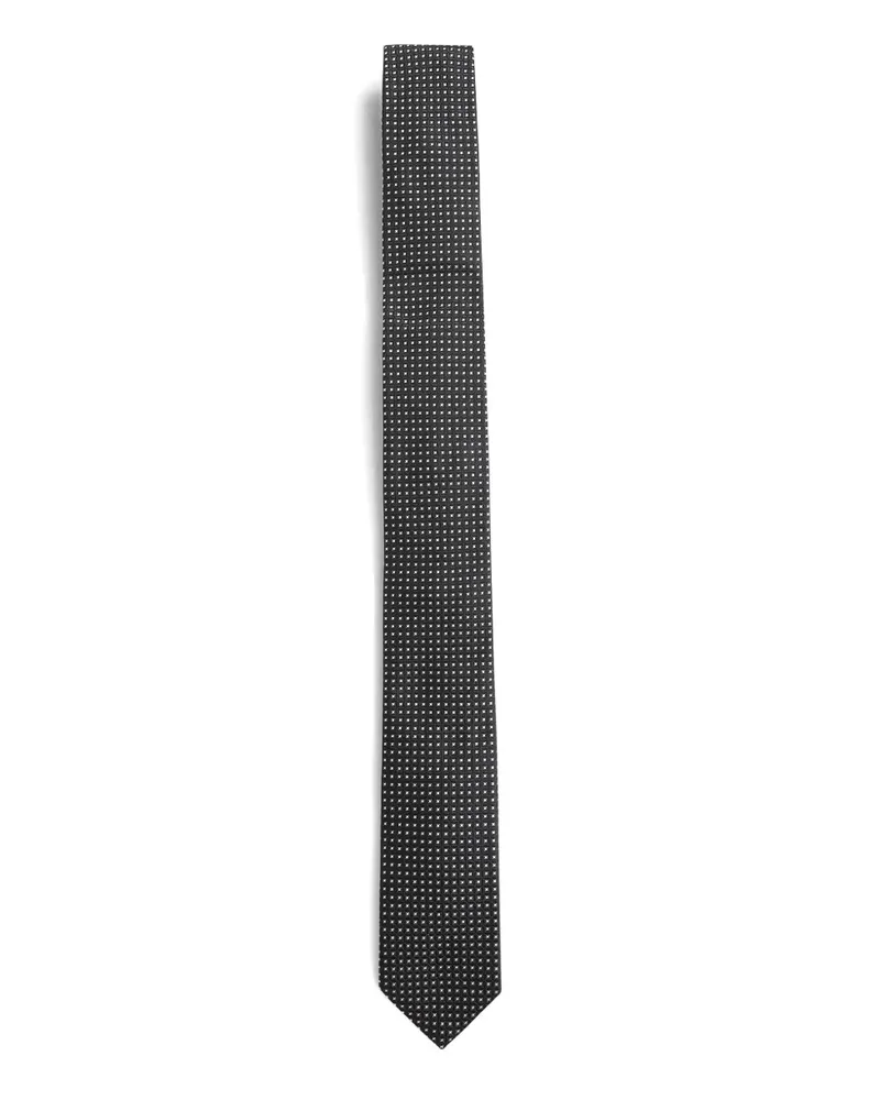 Dolce & Gabbana Seidenkrawatte mit Jacquard-Motiv - Schwarz Schwarz