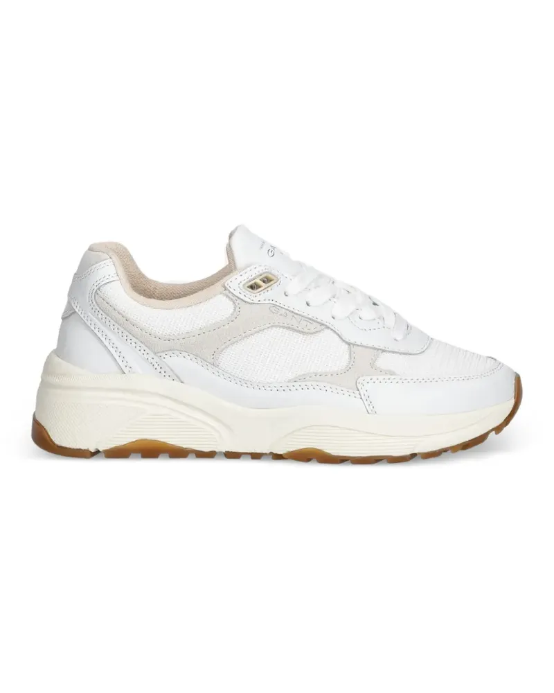 Gant Newile suede panelled lace-up sneakers - Weiß Weiß