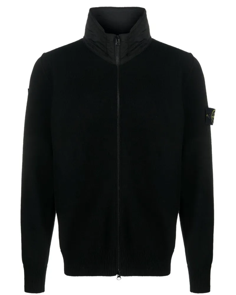 Stone Island Cardigan mit Reißverschluss - Schwarz Schwarz