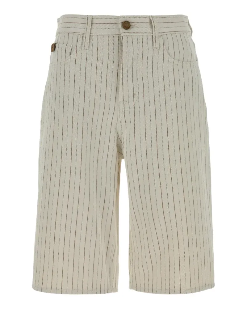 Jacob Cohën pinstripe buttoned shorts - Nude Nude