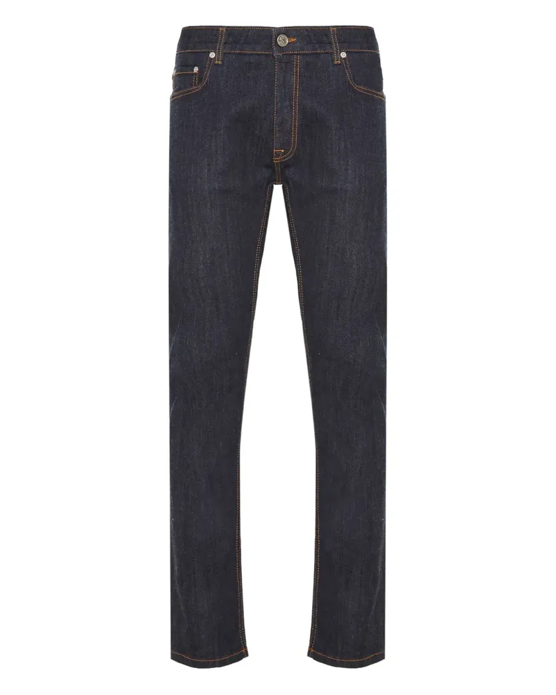 Etro Jeans mit Logo-Patch - Blau Blau
