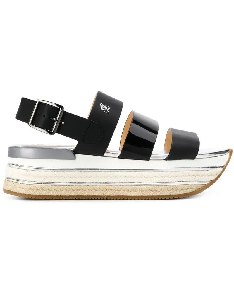 Hogan Plateau-Sandalen - Schwarz Schwarz