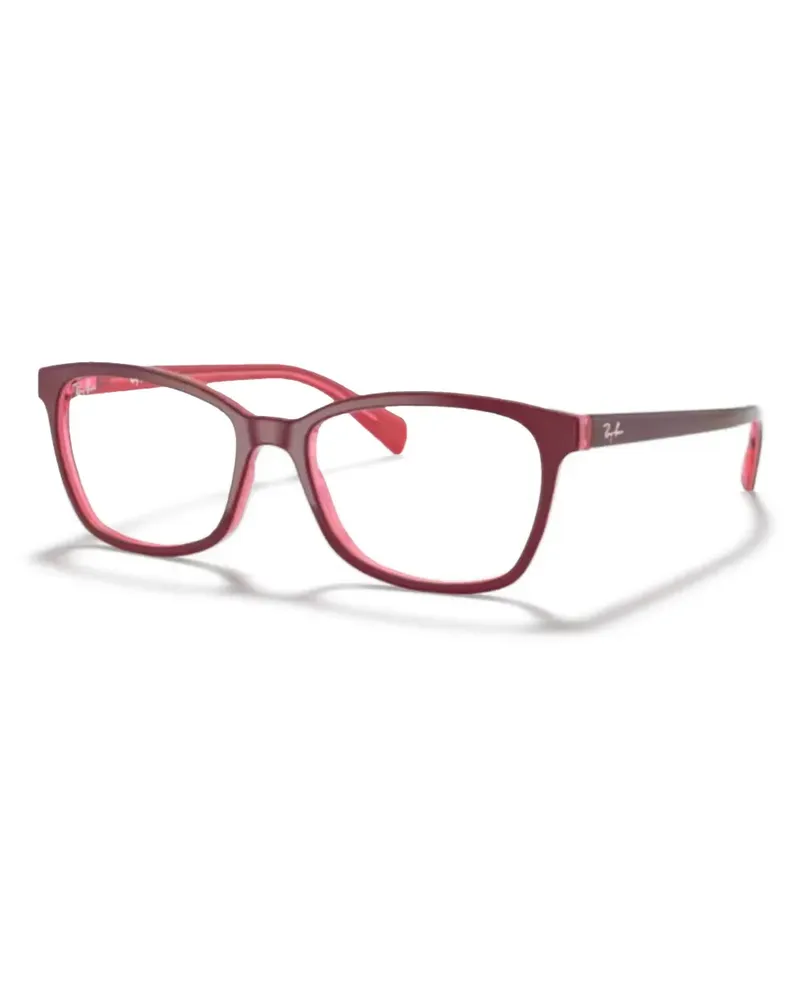 Ray Ban Brille mit eckigem Gestell - Rot Rot
