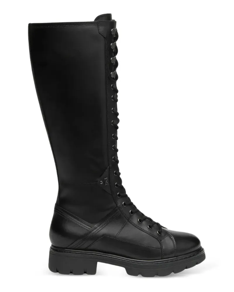 Nero Gardini Kniehohe Schnürstiefel - Schwarz Schwarz