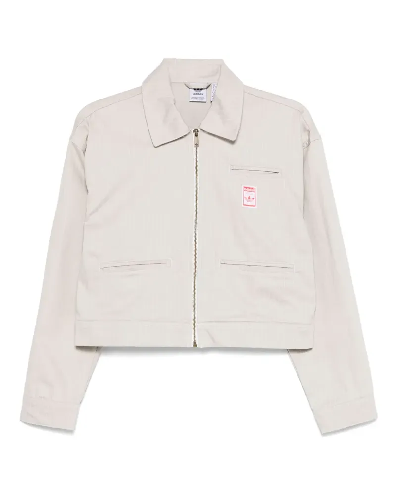 adidas AOP Cropped-Jacke - Nude Nude