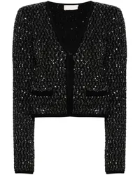 Liu Jo Cardigan mit Pailletten Schwarz