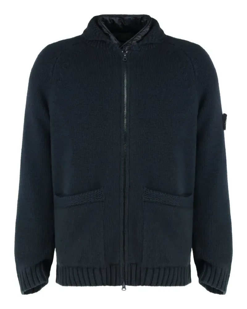 Stone Island zip pockets sweater - Blau Blau
