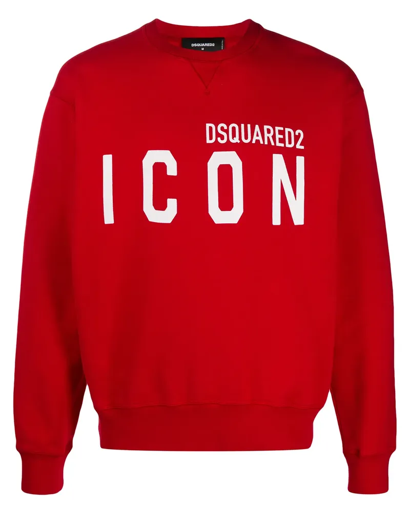 Dsquared2 Sweatshirt mit "Icon"-Print - Rot Rot