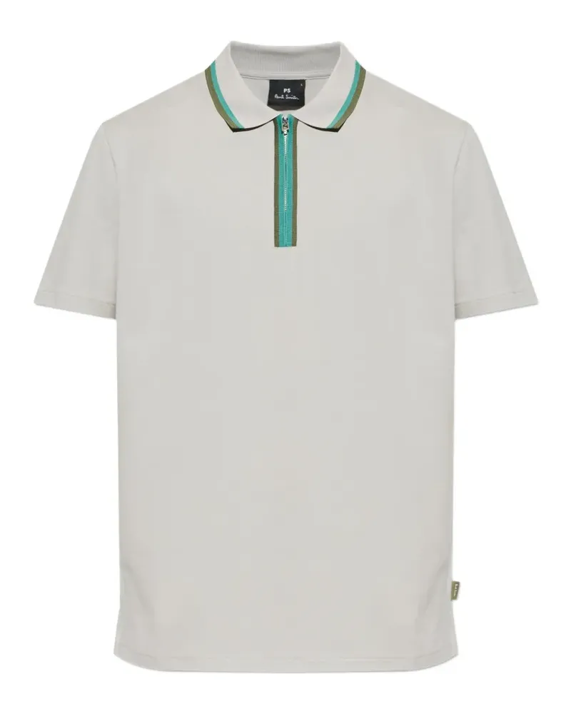 Paul Smith Poloshirt mit Reißverschluss - Grau Grau