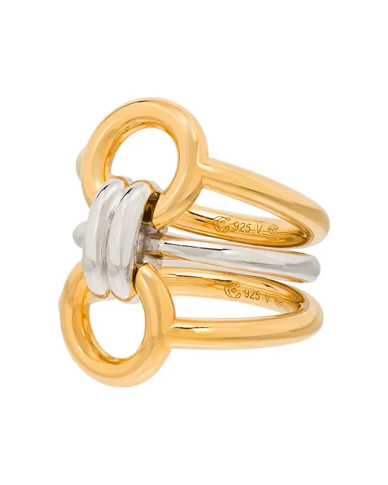 Charlotte Chesnais Dreifacher 'Tryptich' Ring - Gold Gold