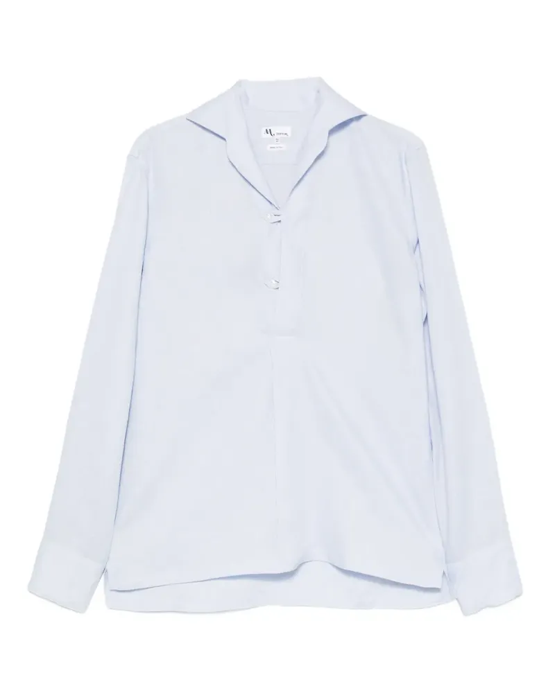 Doppiaa spread-collar button-fastening shirt - Blau Blau