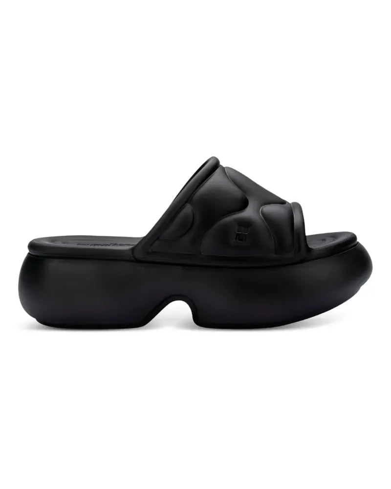 Melissa Puff Pantoletten mit Plateau - Schwarz Schwarz