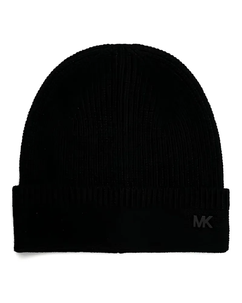 Michael Kors Beanie mit Logo - Schwarz Schwarz